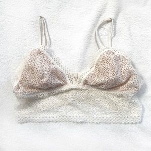 Victoria’s Secret Bralette White Lace Triangle